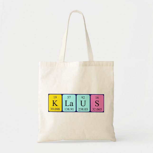 Bolsa Tote Mesa periódica Klaus tote bag (Frente)