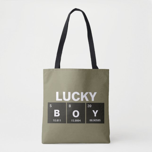 Bolsa Tote Mesa química periódica de elementos: BOY (Frente)