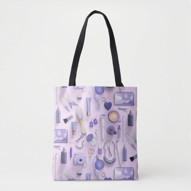 Bolsa Tote Mesa roxa da vaidade (Frente)