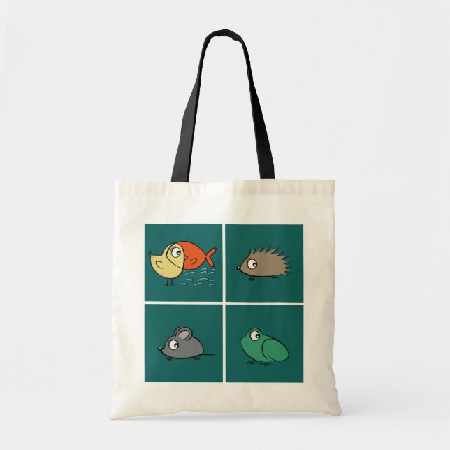Bolsa Tote Mesmos olhos, formas diferentes (Frente)