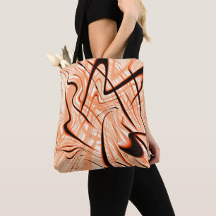 Bolsa Tote Mess de braçadeiras marrons em direções diferentes