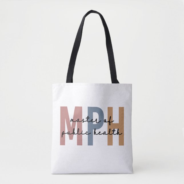 Bolsa Tote Mestrado em Saúde Pública em MPH (Frente)
