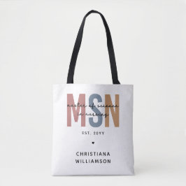 Bolsa Tote Mestre de Ciência em Enfermagem do MSN Personaliza