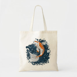 Bolsa Tote Mestre de flexão de água de Koi Fish
