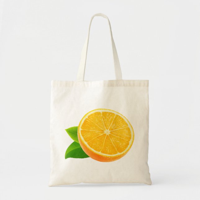 Bolsa Tote Metade da fruta laranja (Frente)