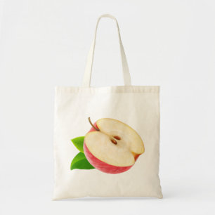 Bolsa Tote Metade de maçã vermelha