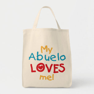 Bolsa Tote Meu Abuelo me ama camisetas e presentes