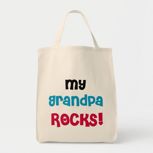 Bolsa Tote Meu avô Rocks Camisetas e presentes (Frente)