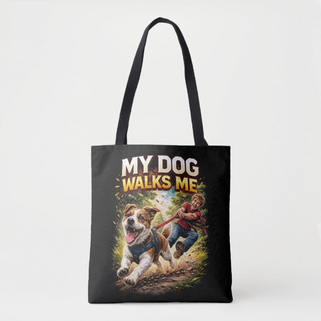 Bolsa Tote Meu Cachorro Me Passeia (Frente)