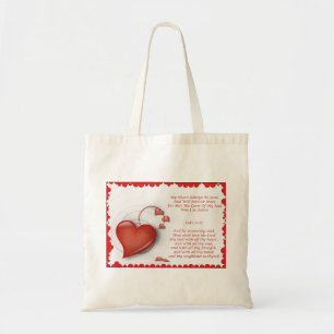 Bolsa Tote Meu coração pertence a Jesus, saco