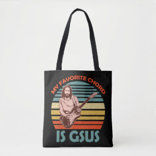 Bolsa Tote Meu Cordão Favorito É Gsus Jesus Guitarista Guitar