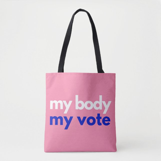 Bolsa Tote Meu Corpo Meu Voto (Frente)