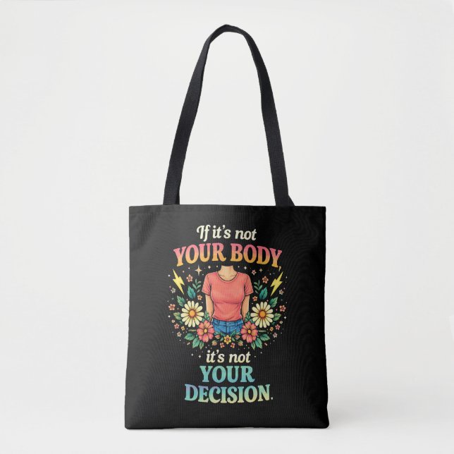 Bolsa Tote Meu Corpo, Minha Escolha (Frente)