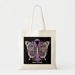 Bolsa Tote Meu Deus É Mais Forte Que Lúpus Guerreiro de Fé