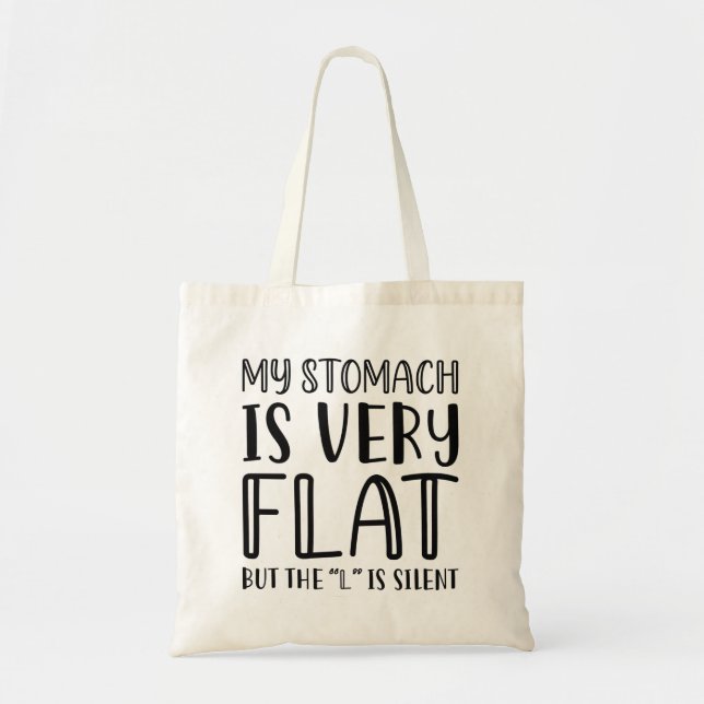 Bolsa Tote Meu Estômago É Muito Flor (Frente)