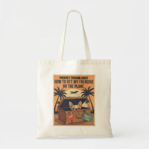 Bolsa Tote Meu Frenchie Está Vindo Comigo Viagem Divertida Fr