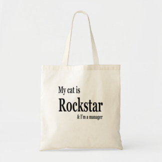 Bolsa Tote Meu Gato É Rockstar E Sou Um Gerente Engraçado