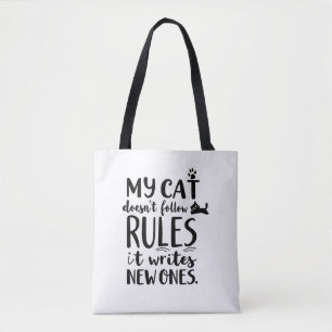 Bolsa Tote Meu gato não segue regras
