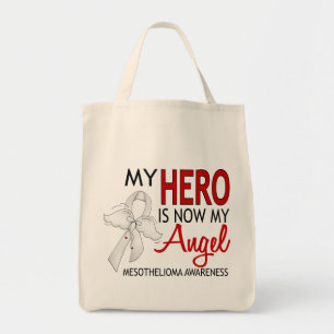 Bolsa Tote Meu herói é meu mesotelioma do anjo