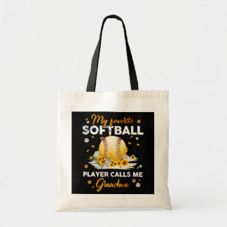 Bolsa Tote Meu Jogador De Softball Favorito Me Chama De Avó