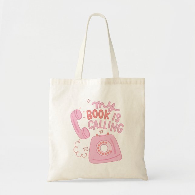 Bolsa Tote Meu livro está chamando  (Frente)