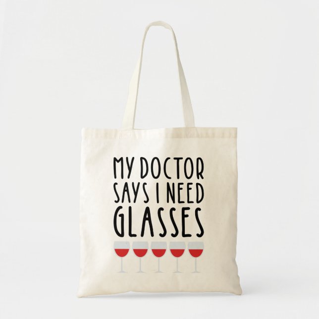 Bolsa Tote Meu Médico Diz Que Preciso De Óculos (Frente)