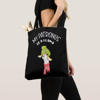 Bolsa Tote Meu Patronus é um lama. Provérbio engraçado, Nerdy
