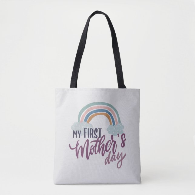 Bolsa Tote Meu primeiro Dia de as mães (Frente)