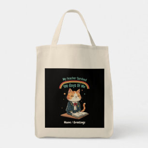 Bolsa Tote Meu professor sobreviveu 100 dias de mim