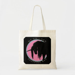 Bolsa Tote Meu Saco de Compras do Unicórn (azul claro e rosa)