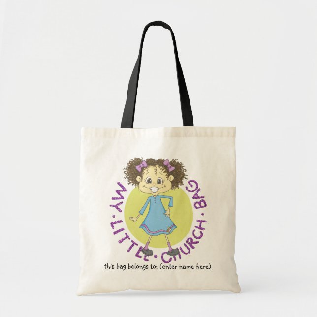 Bolsa Tote Meu saco pequeno da igreja (Frente)