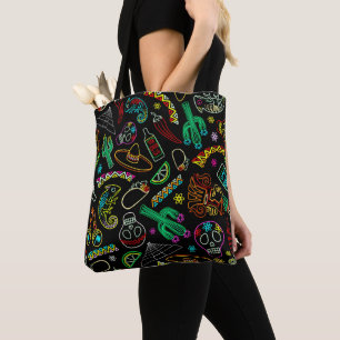 Bolsa Tote México Fiesta Pattern
