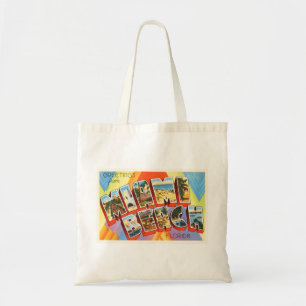 Bolsa Tote Miami Beach Flórida FL Antiga Viagens vintage Sou