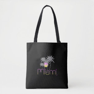 Bolsa Tote Miami, Flórida, Palms, Cinzas, Legal