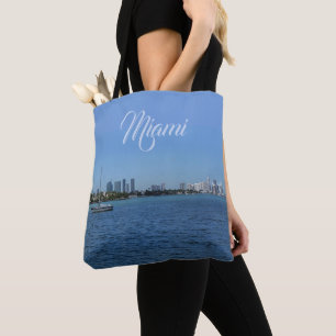 Bolsa Tote Miami Skyline (sem texto personalizável)