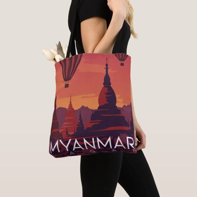 Bolsa Tote Mianmar Bagan (Close Up)
