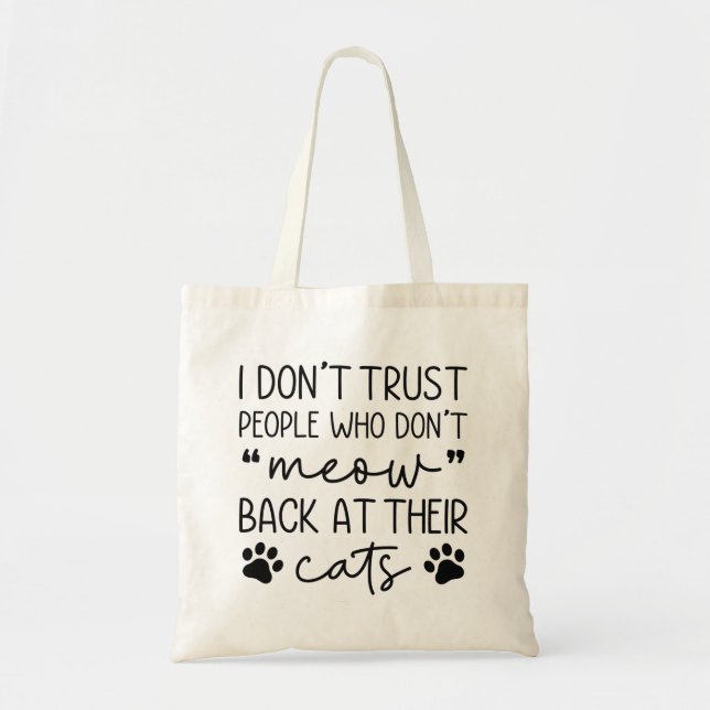 Bolsa Tote Miar de Volta Para os Gatos Deles (Frente)