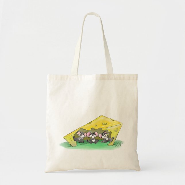 Bolsa Tote Mic, Mac e Moe Banquete de Arte de Ação de Graças (Frente)