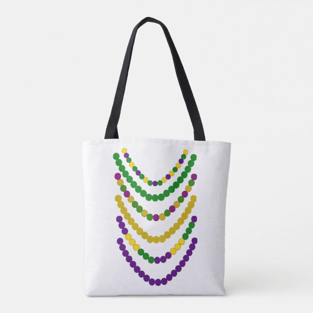 Bolsa Tote Miçangas de Mardi Gras (Verso)