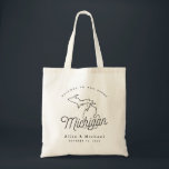 Bolsa Tote Michigan Wedding Tote Bag<br><div class="desc">Este bolsa de Michigan é perfeito para receber convidados da cidade para o seu casamento! Embale-o com guloseimas locais para um pacote de boas-vindas extra divertido.</div>