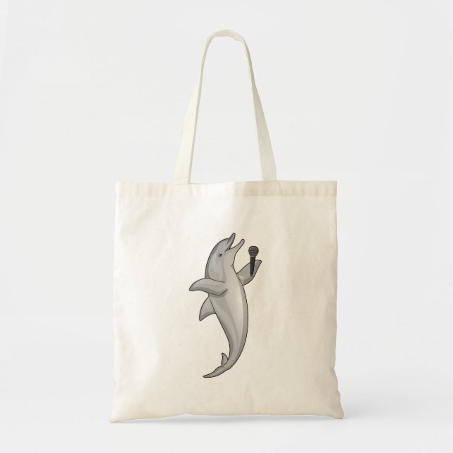 Bolsa Tote Microfone Dolphin Singer (Frente)