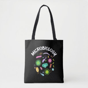 Bolsa Tote Microscópio Microscópio Bactérias Cientistas Mi