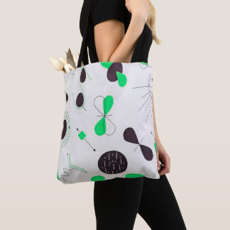 Bolsa Tote Mid Century Modern Green Physics 