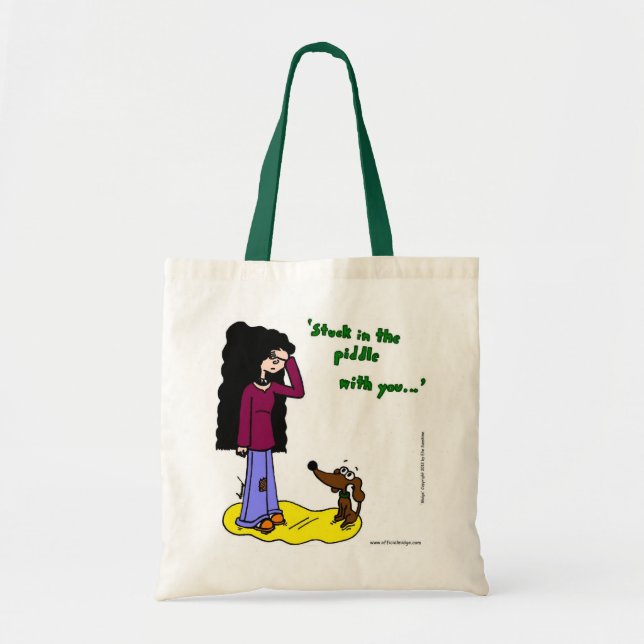Bolsa Tote Midge "Preso No Piddle With You" Tote Bag (Frente)