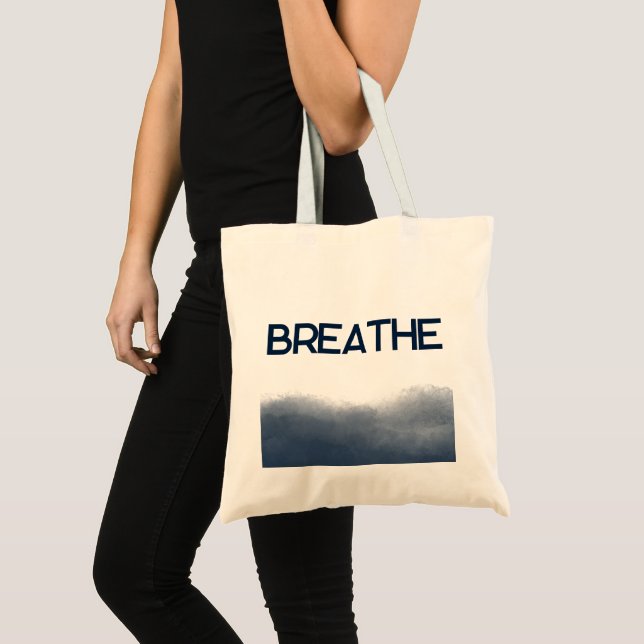 Bolsa Tote Midnight Watercolor Tote Bag (Frente (produto))