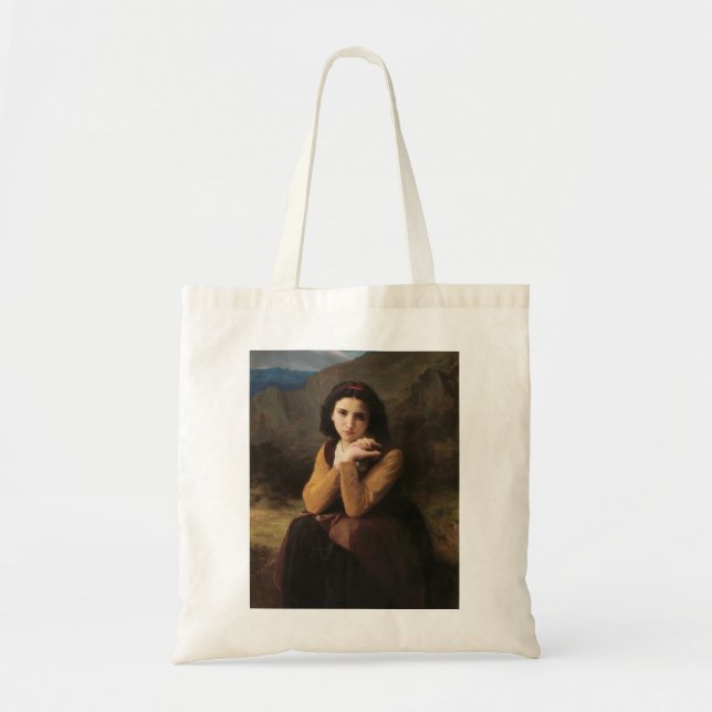 Bolsa Tote Mignon (Sweet Young French Girl) (por Bouguereau) (Frente)