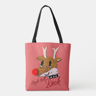 Bolsa Tote Mikitiez jinglebellrock punk gothmas reindeer