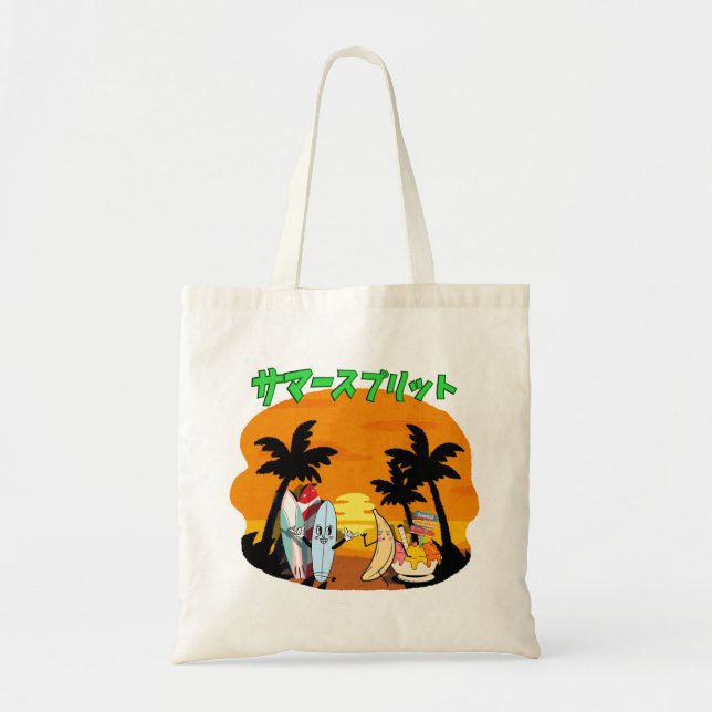 Bolsa Tote Mikitiez Summer windsurf bananasplit icecream (Frente)