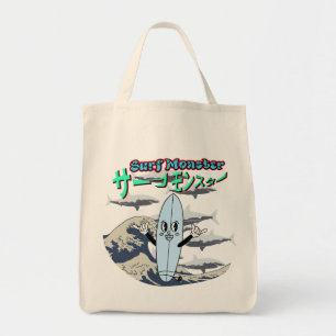 Bolsa Tote Mikitiez surf windsurf monster mint japanesewave