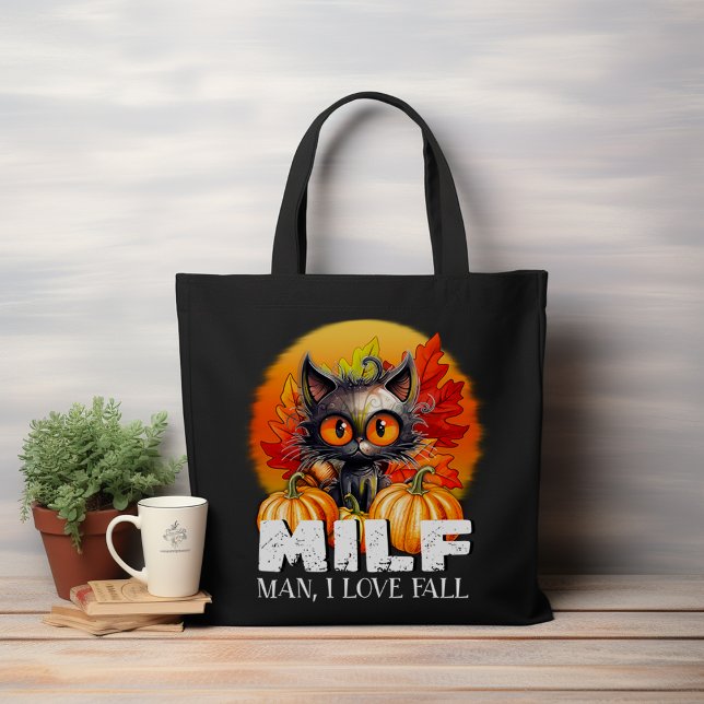 Bolsa Tote Milf, Cara, Eu Adoro Cair, Autumn Halloween Engraç (Criador carregado)